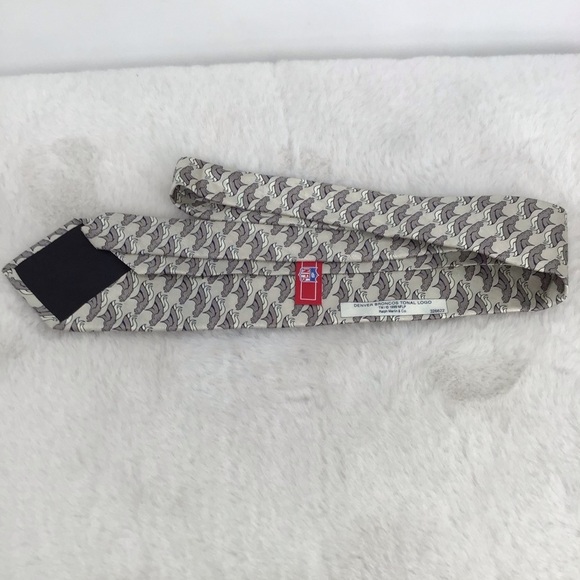 Denver Broncos NFL Vintage Silk Tonal Horse Logo Tie by Ralph Marlin & Co. 1911 - Picture 3 of 4